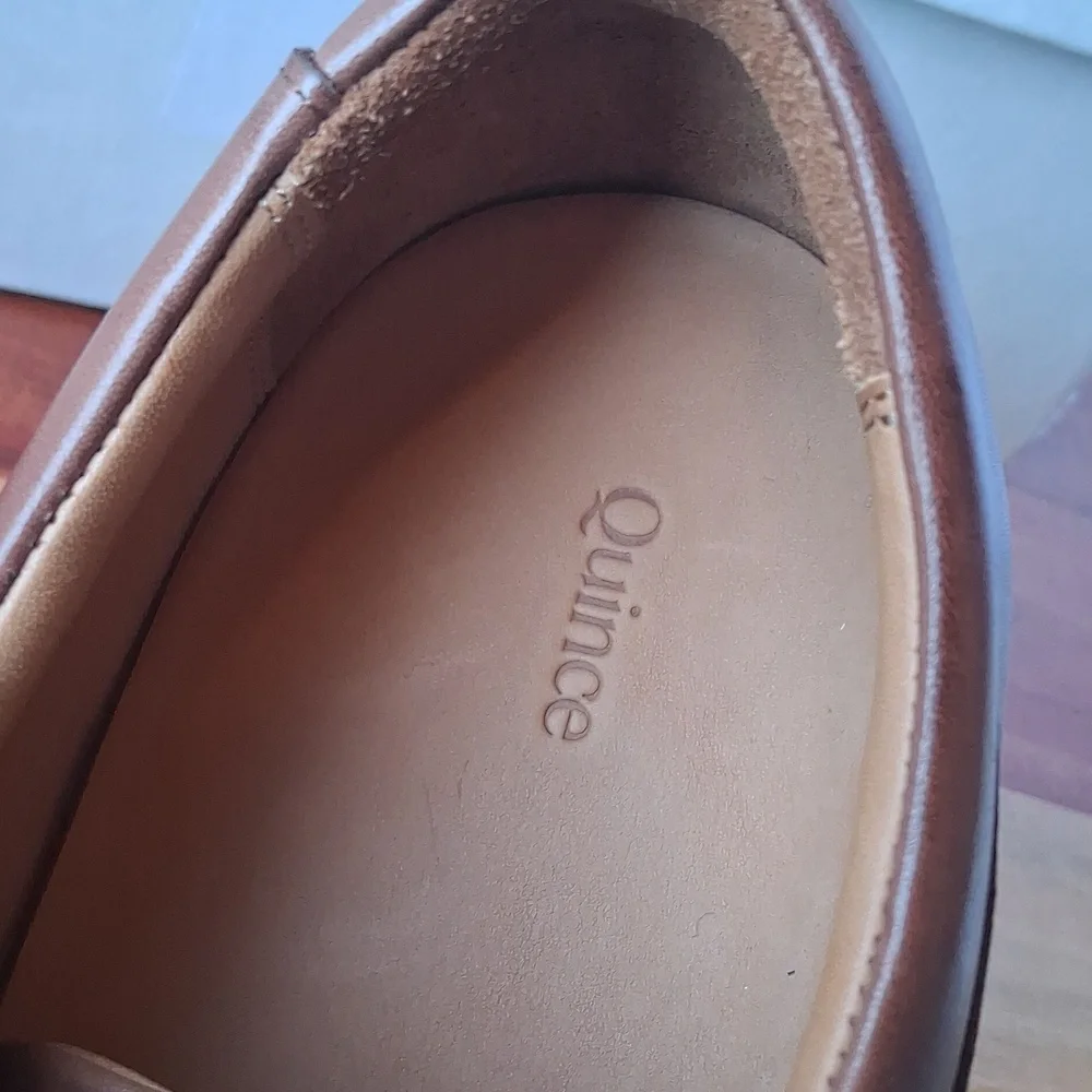 Quince Hybrid Crafted Leather Oxford Brandy 9.5